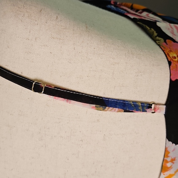 Guess Georgiana Wild Flora Print Chiffon Mini Dress - Picture 12 of 15